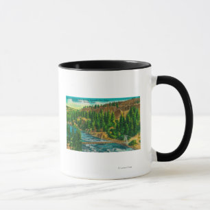 Mug Rivière de Spokane et pont de pied de suspension