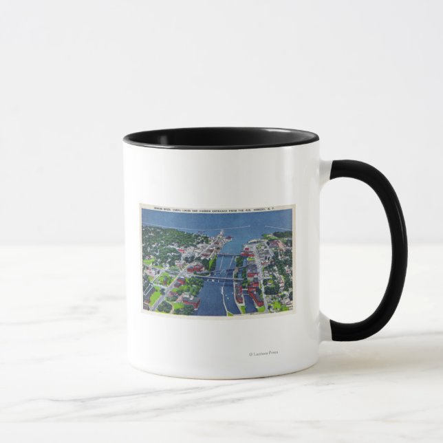 Mug Rivière Oswego, Écluses, Entrée du port (Droite)