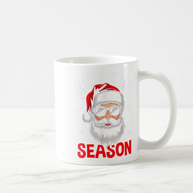 Mug Rizz La Saison Silencieux Noël Drôle Père Noël Men (Droite)