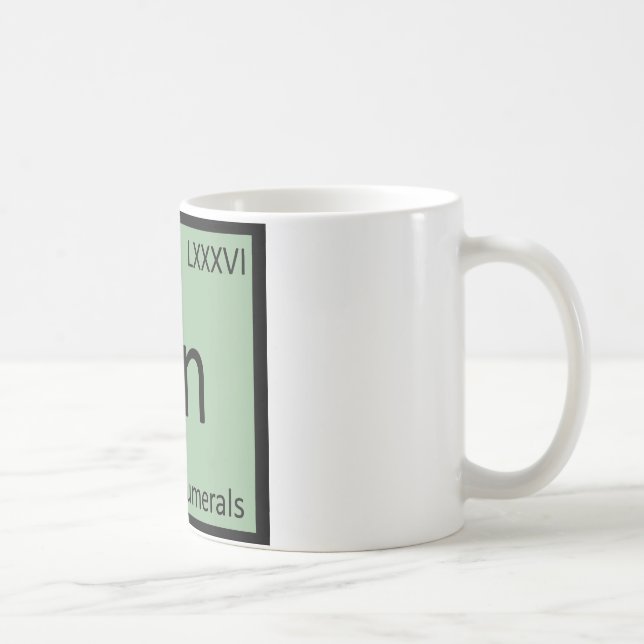 Mug Rn - chiffres romains tableau périodique chimie (Droite)
