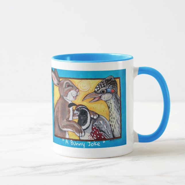 Mug Roadrunner de Quail de Rabbit animal humoristique  (Droite)