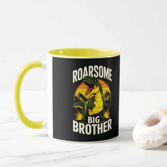 Mug Roarsome Dinosaur Big Brother (Avec donut)