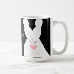 Mug Robe de mariée élégante en noir et blanc