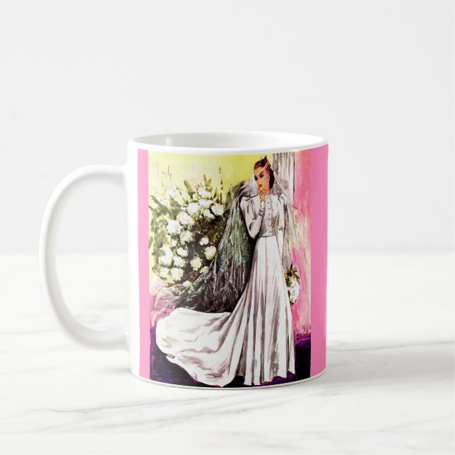 Mug robe de mariée imprimée de 1938 (Gauche)