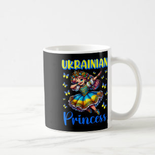 Mug Robe de princesse ukrainienne Dab Girl Drapeau Pat