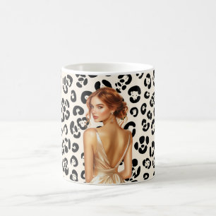 Mug Robe dorée à imprimé léopard rousse