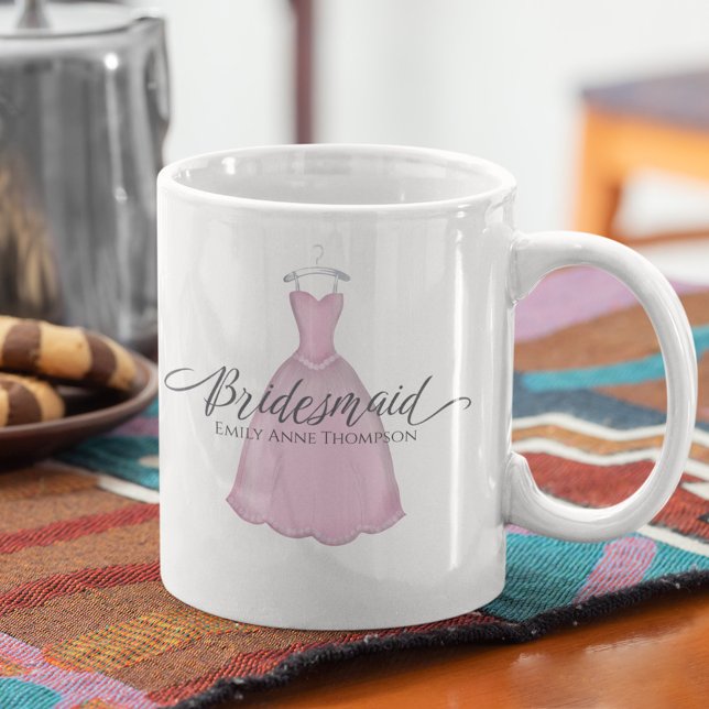 Mug Robe Mariage mignonne de femme de chambre rose bla (Créateur téléchargé)