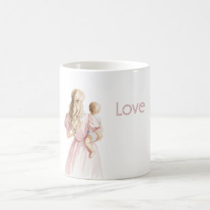 Mug Robe Rose Blond Amour Bébé