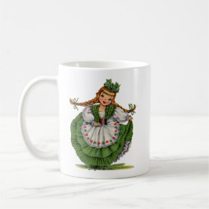 Mug Robe traditionnelle vintage irlandaise fille
