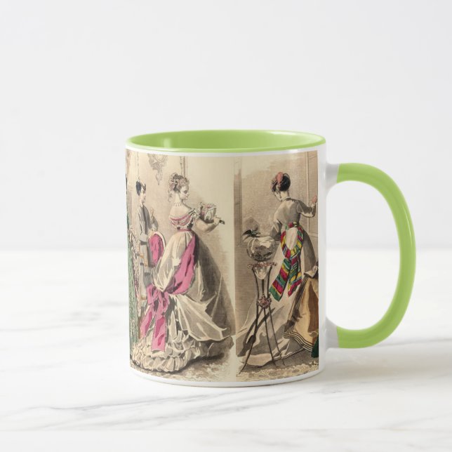 Mug Robe Victorienne Avec Bow Rose (Droite)