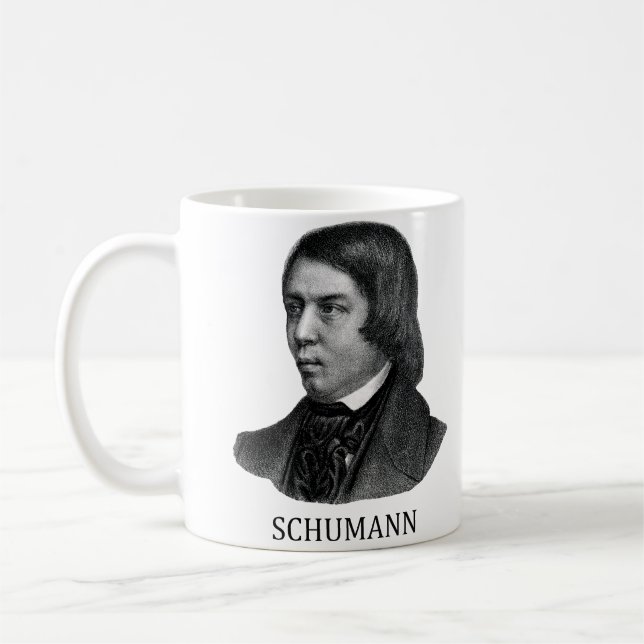 Mug Robert Schumann, noir (Gauche)