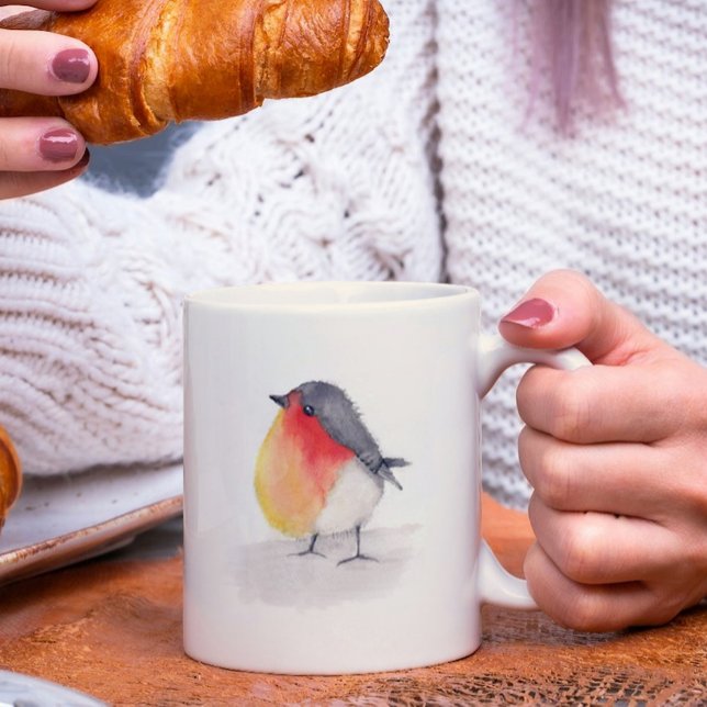 Mug Robin aquarelle (Créateur téléchargé)