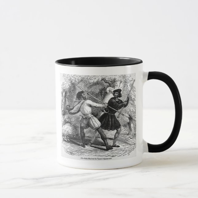 Mug Robin Hood et Tanner avec des Quart-personnels (Droite)