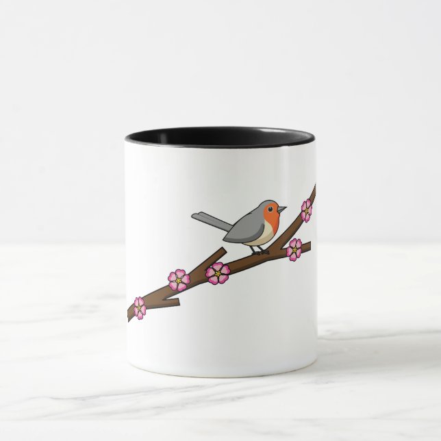 Mug Robin sur Sakura (Centre)