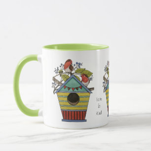 Mug Robins Aux Bleuvres Et Aux Oiseaux