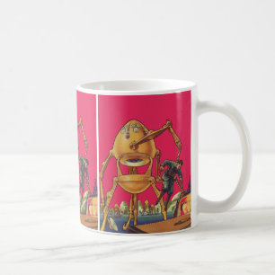 Mug Robot Alien de Science-Fiction Vintage Capturant u