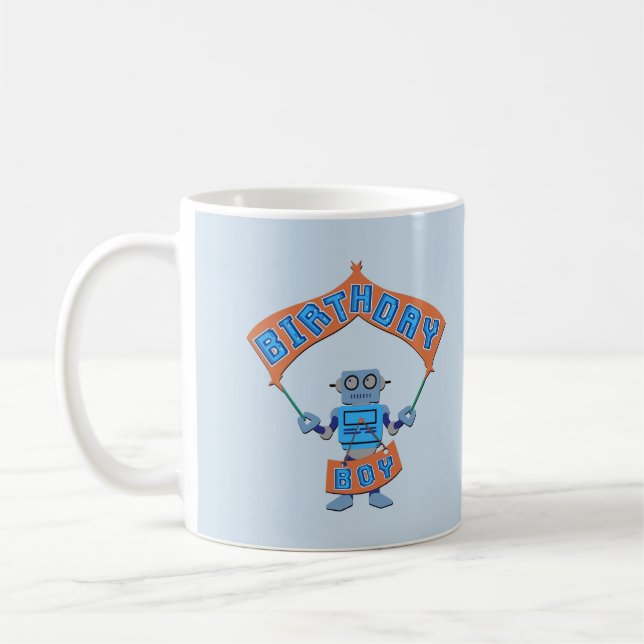 Mug Robot Boy Birthday (Gauche)