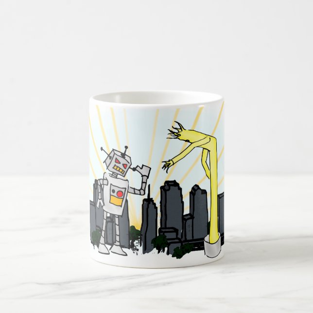 Mug Robot contre l'homme gonflable de tube (Centre)