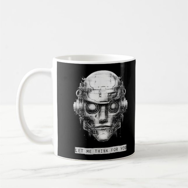 Mug Robot Cyberpunk de contrôle mental (Gauche)