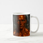 Mug Robot humanoïde enflammé<br><div class="desc">Plongez dans un univers postapocalyptique avec ce mug robot humanoïde enflammé, mettant en scène un androïde réaliste au regard intense, surgissant d’un fond de flammes ardentes. Ce design puissant et stylisé s’adresse aux amateurs de cybernétique futuriste, de science-fiction graphique et de portraits de robots en feu. Le visage métallique ciselé...</div>
