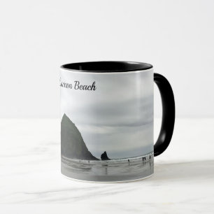 Mug Roche de meule de foin de plage de canon de côte