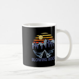 Mug Roche soufflante, Caroline du Nord Montagnes Blue