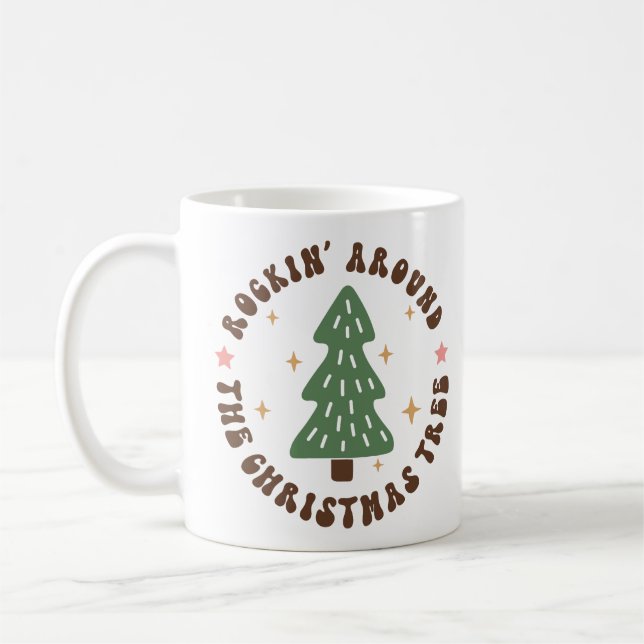 Mug Rocher Autour De L'Arbre De Noël (Gauche)