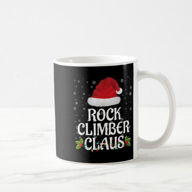 Mug Rock Climber Claus Christmas Lights Pajama Family  (Droite)