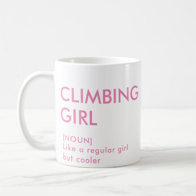 Mug Rock Escalade fille cadeau tendance pour elle (Gauche)