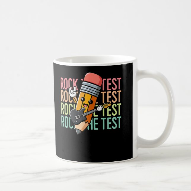 Mug Rock Le Jour de l'examen enseignant Test Day Motiv (Droite)