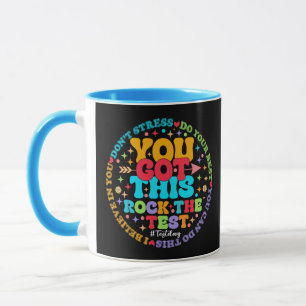 Mug Rock Le Jour De Test De L'Enseignant De Test Vous