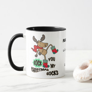 Mug Rock mes chaussettes de Noël coutume Musique