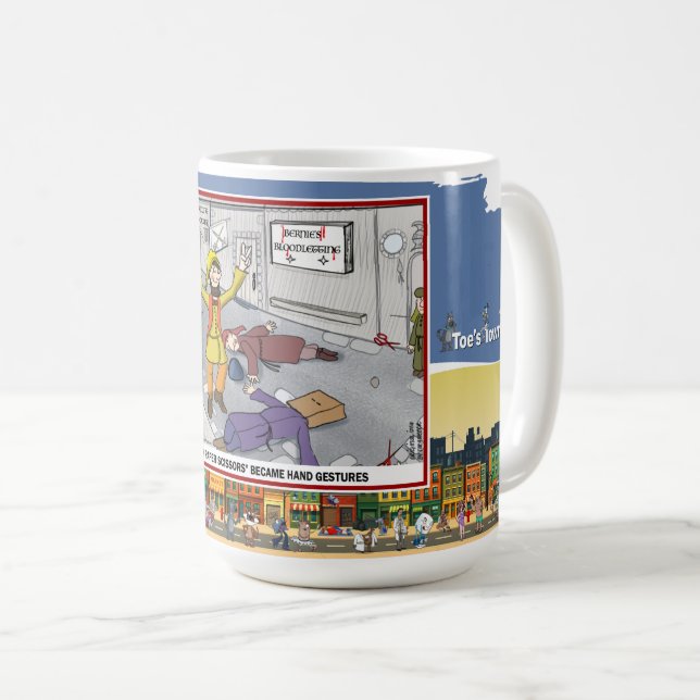 Mug Rock Paper Scissors | Literal Wordplay Classic (Devant droit)