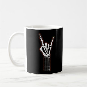 Mug Rock Sur Skeleton Cadeaux Guitare À Main