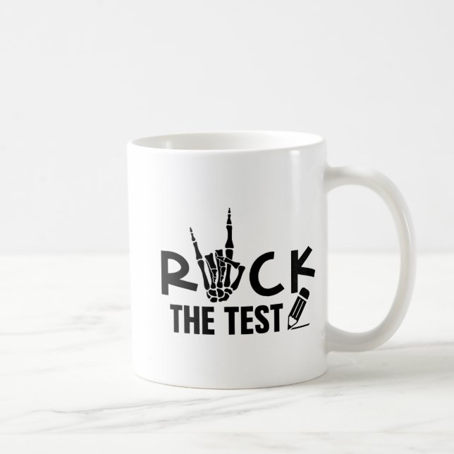 Mug Rock The Test Test Test Examen Jour Pour L'Étudian (Droite)
