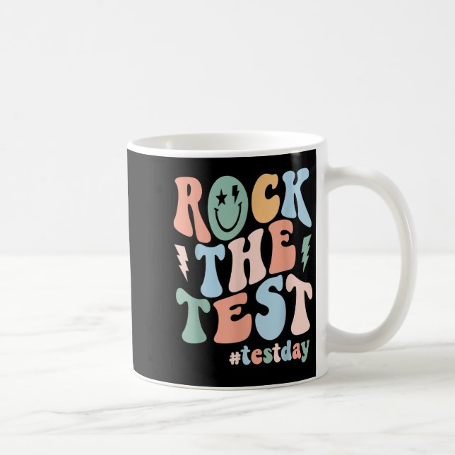 Mug Rock The Test Testing Day Retro Motivational Teach (Droite)