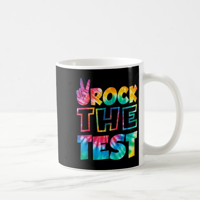Mug Rock The Test Testing Day Retro Motivational Teach (Droite)