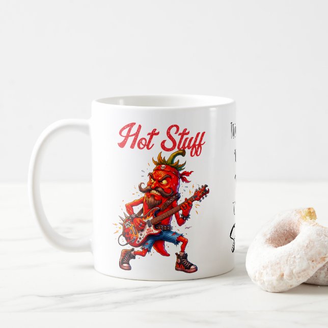 Mug Rocker aux piments rouges avec citation (Avec donut)