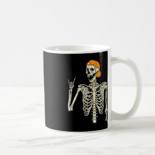 Mug Rocker Skeleton Casquette Skin Cool Halloween Punk