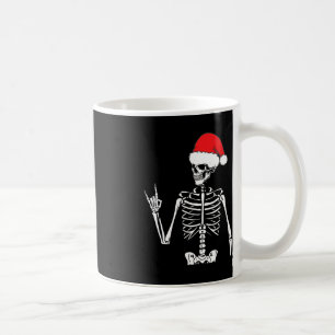 Mug Rocker Skeleton Rocher À La Main Sur Costume Fun N