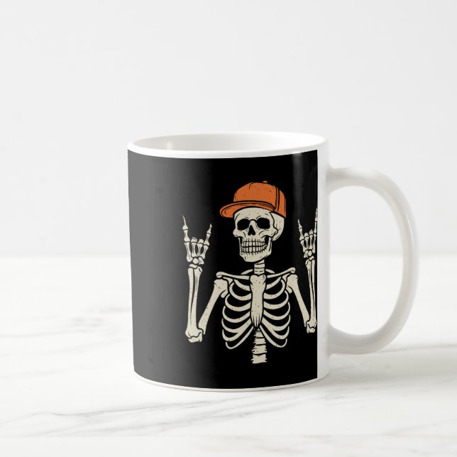 Mug Rocker Skeleton Rock Halloween Halloween Skeleton  (Droite)