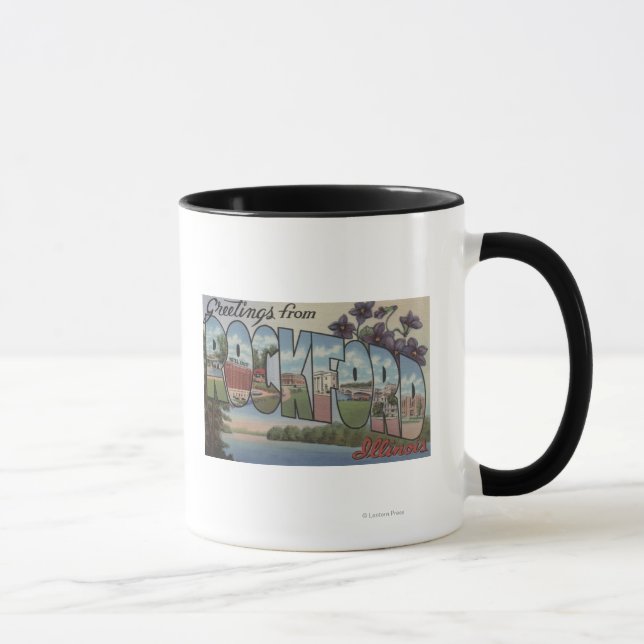 Mug Rockford, Illinois - Scènes à grandes lettres (Droite)