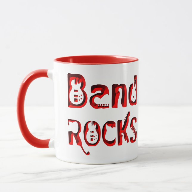 Mug Rocks Red Band en rouge (Gauche)
