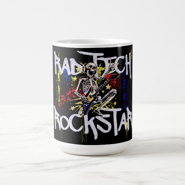 Mug Rockstar de Rad Tech moderne (Centre)