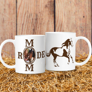 Mug Rodeo Mom Western Horse Cowgirl Photo