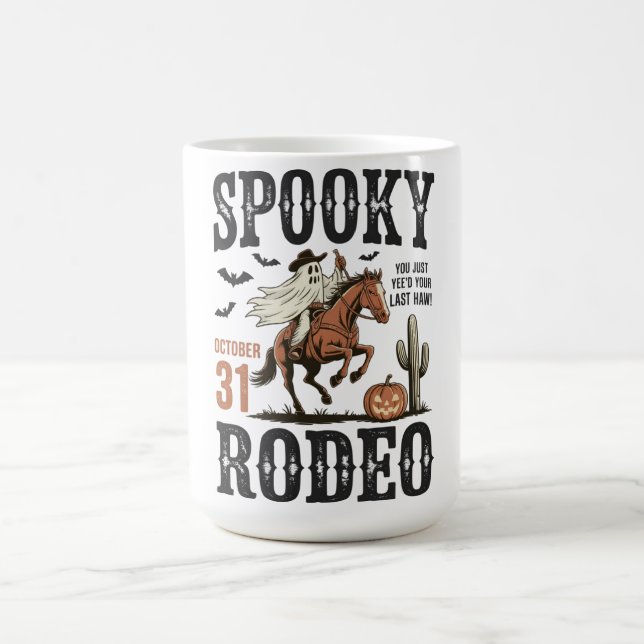 Mug Rodéo occidental d'Halloween effrayant (Centre)