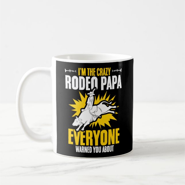 Mug Rodeo Papa Bull Riding Bull Racing Cow Rodeo Bull (Gauche)