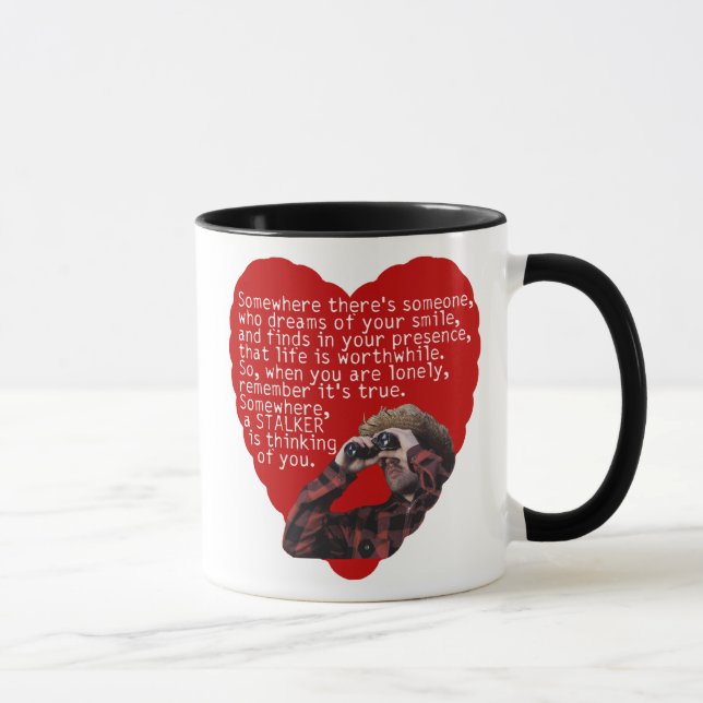 Mug Rôdeur - jour de Valentines drôle (Droite)