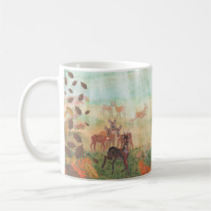 Mug Roe Deer Capreolus capreolus dans la lumière du so