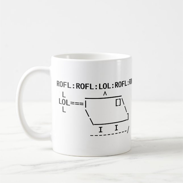Mug ROFLcopter (Gauche)